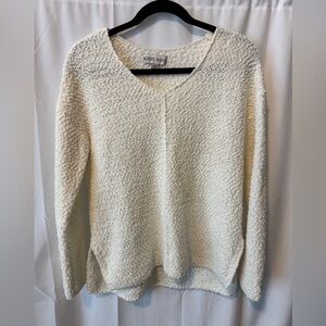 Knox Rose Women's V-Neck Popcorn Knit Sweater Size Extra Small